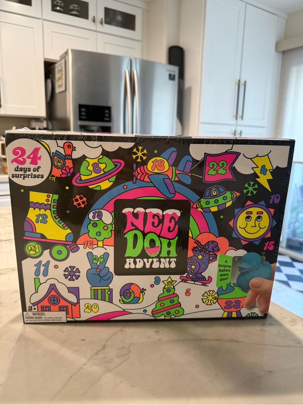 Nee-Doh Holiday Advent Calendar Kids Toy - Colorful- NWT- pristine box